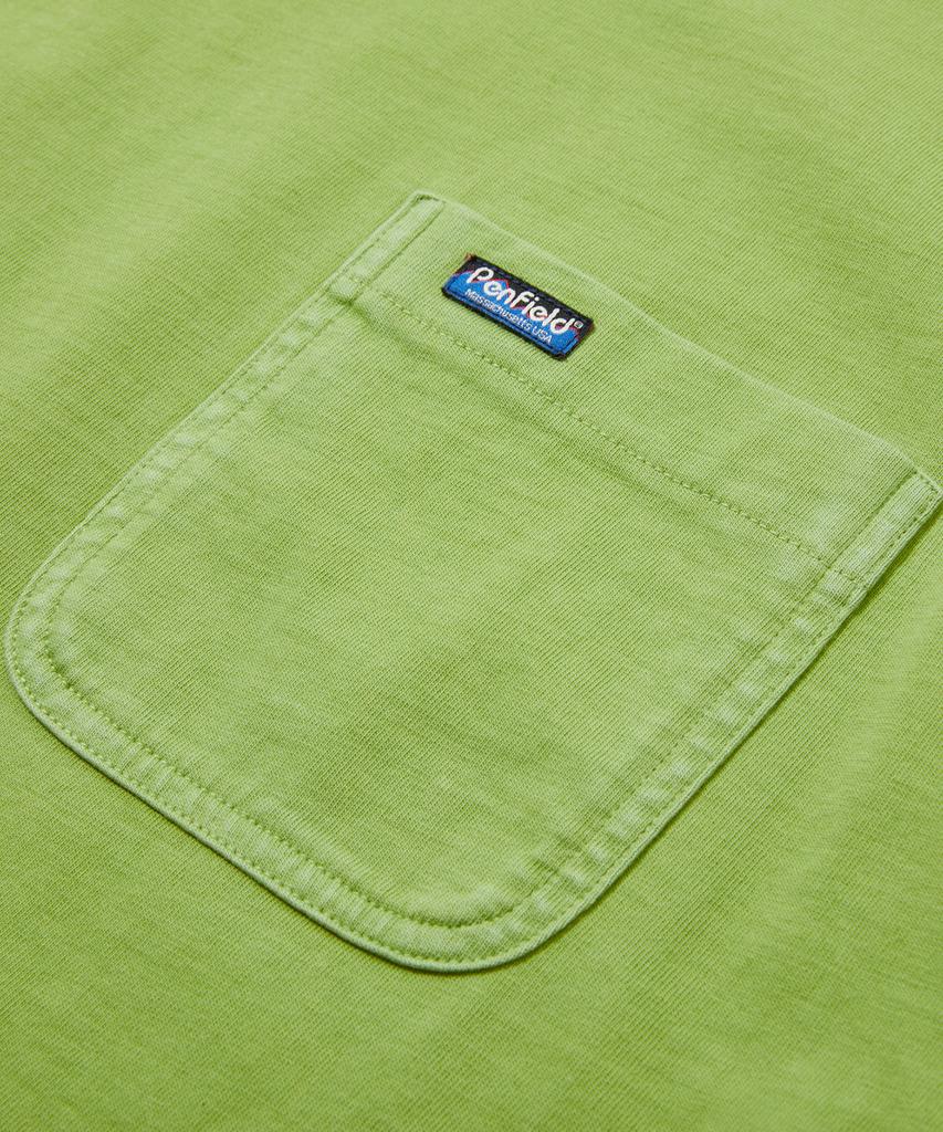 PENFIELD Washed Basic Pocket Long Sleeve T-Shirt Green_Fs1Kt40U