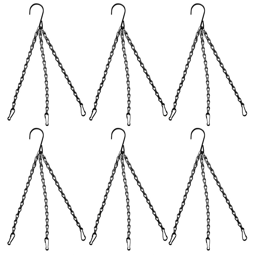 Ornamente de felinare cu lanț suspendat din fier, coșuri cu plante