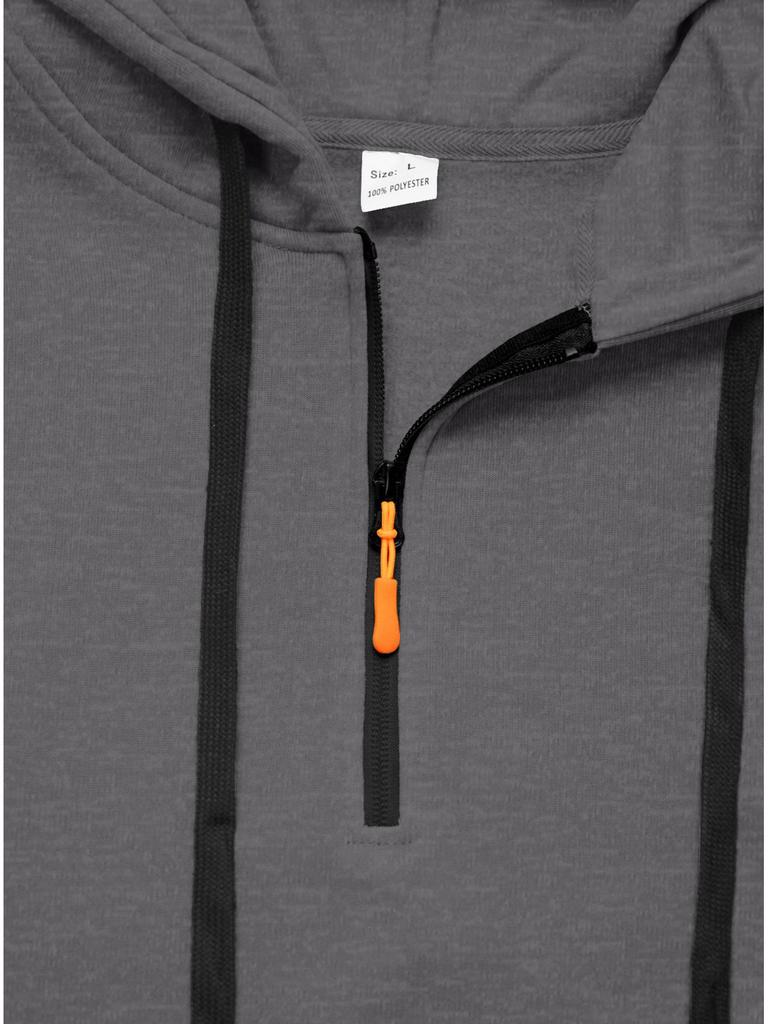 Men’s Custom Logo Hoodie: Cross-border Autumn/Winter Zip Pocket Pullover Jacket