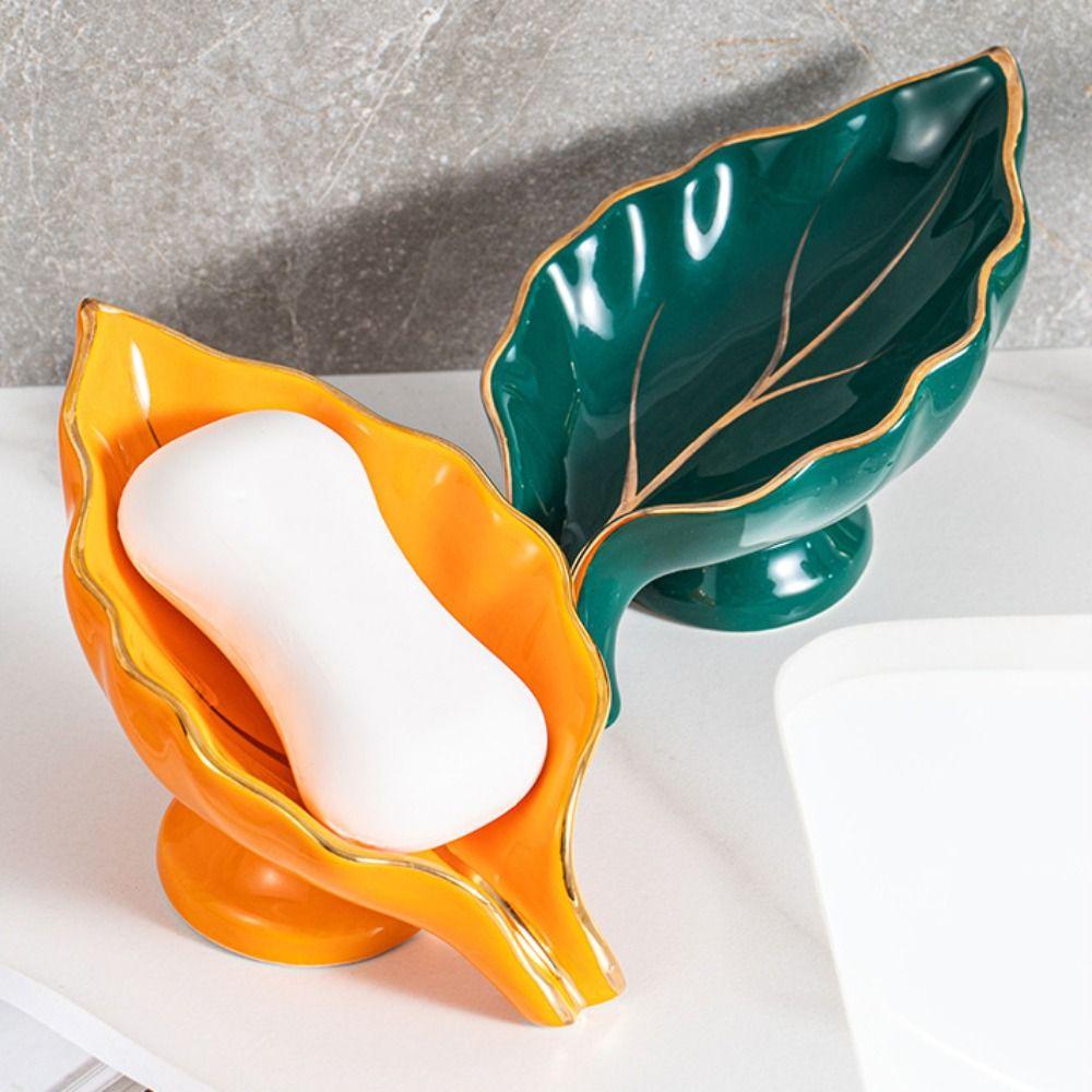 

Самоосушающаяся мыльница, легкая роскошная подставка для мыла, портативная стойка для слива мыла