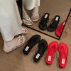 Summer Women Clip Toe Wedges Heel Slippers Concise Party Dress Slide Ladies Outdoor Beach Sandalias