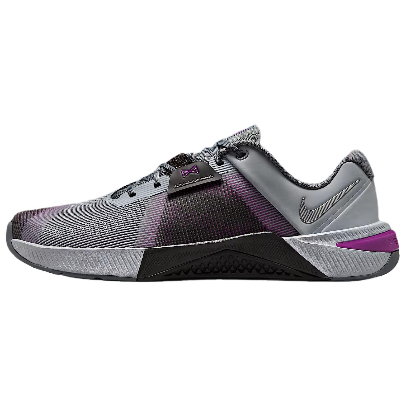 Nike Men's Grey/Purple/Silver Metcon 10 Wolf Vivid Sneakers Medium-Ash Metallic- Hj1875-003 Cm