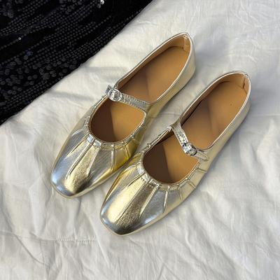 Fashion Square Toe Women Marie Janes Shoes Woman Soft Sole Flat Sandals Summer 2025 Trend Comfort Casual Shoes Shallow Loafers Sandalias