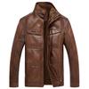 Haining fur integrated leather jacket men's jacket PU leather middle-aged men's coat season dad outfit