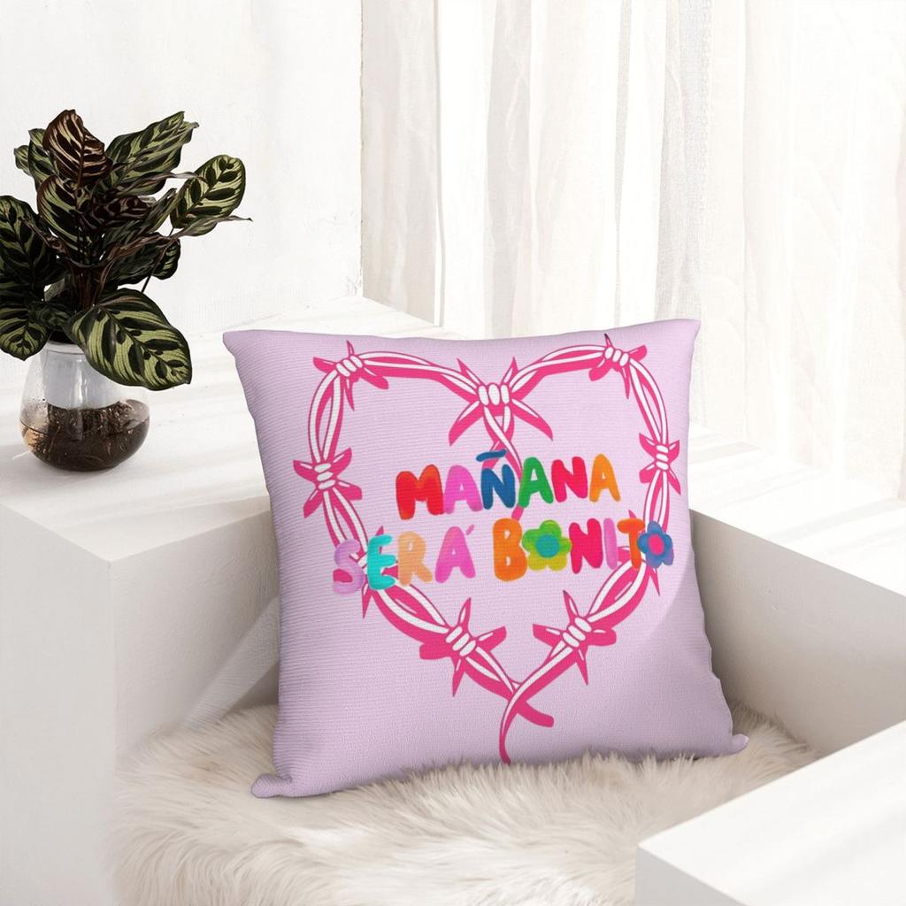 Manana Sera Bonito Sirenit Karol G Pillowcase Printed Polyester Cushion Cover Decor Throw Pillow Case Cover Bedroom Dropshipping