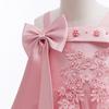 Girls' Off-Shoulder Spaghetti Strap Beaded Flower Princess Wedding Dress