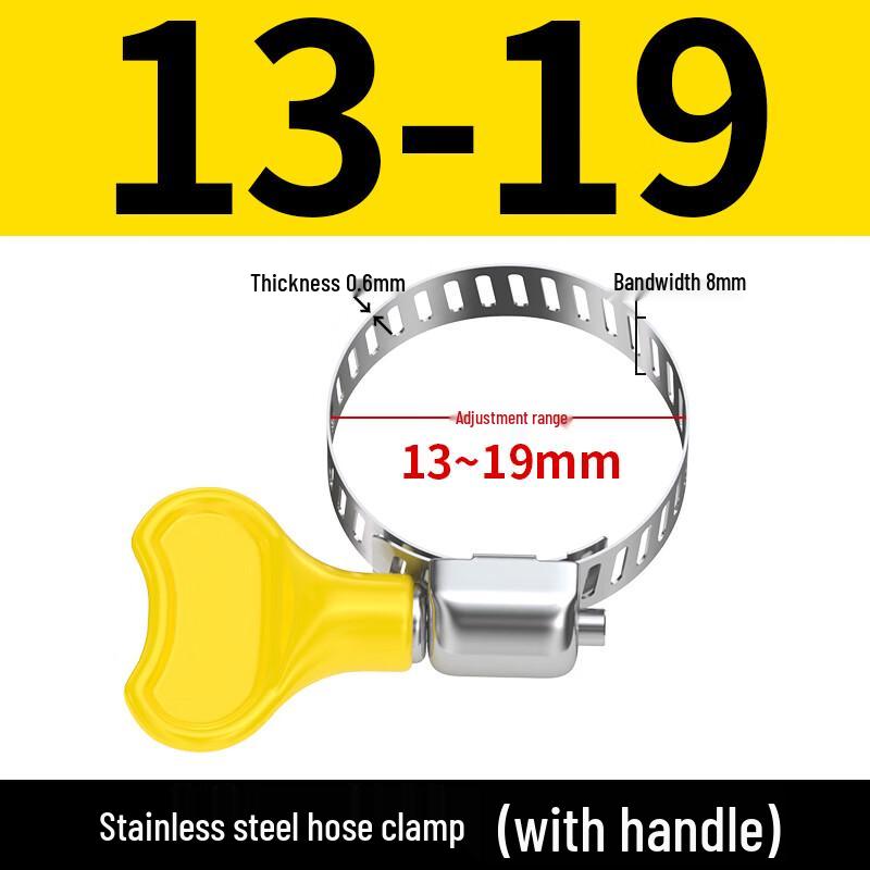 304 Stainless Steel Hose Clamp with Plastic Handle