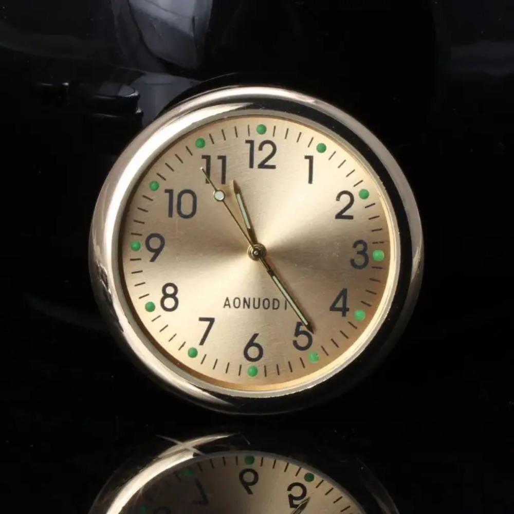 Luminous Car Clock with Night Vision Dial - Automotive Dashboard Mini Clock, Glow In Dark Numbers, Interior Car Accessories