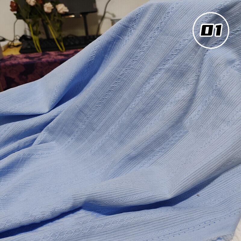 Cotton Jacquard Strip Breathable Soft Clothing Skin Friendly Fabric DIY Dress Mosquito Net Patchwork Needlework Clothing Supplie