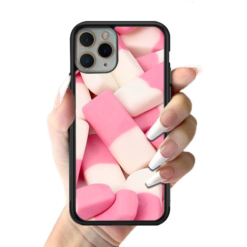Cute Food French Fries Sweets Phone Case Silicone PC+TPU Case for iPhone 11 12 13 Pro Max 8 7 6 Plus X SE XR Hard Fundas