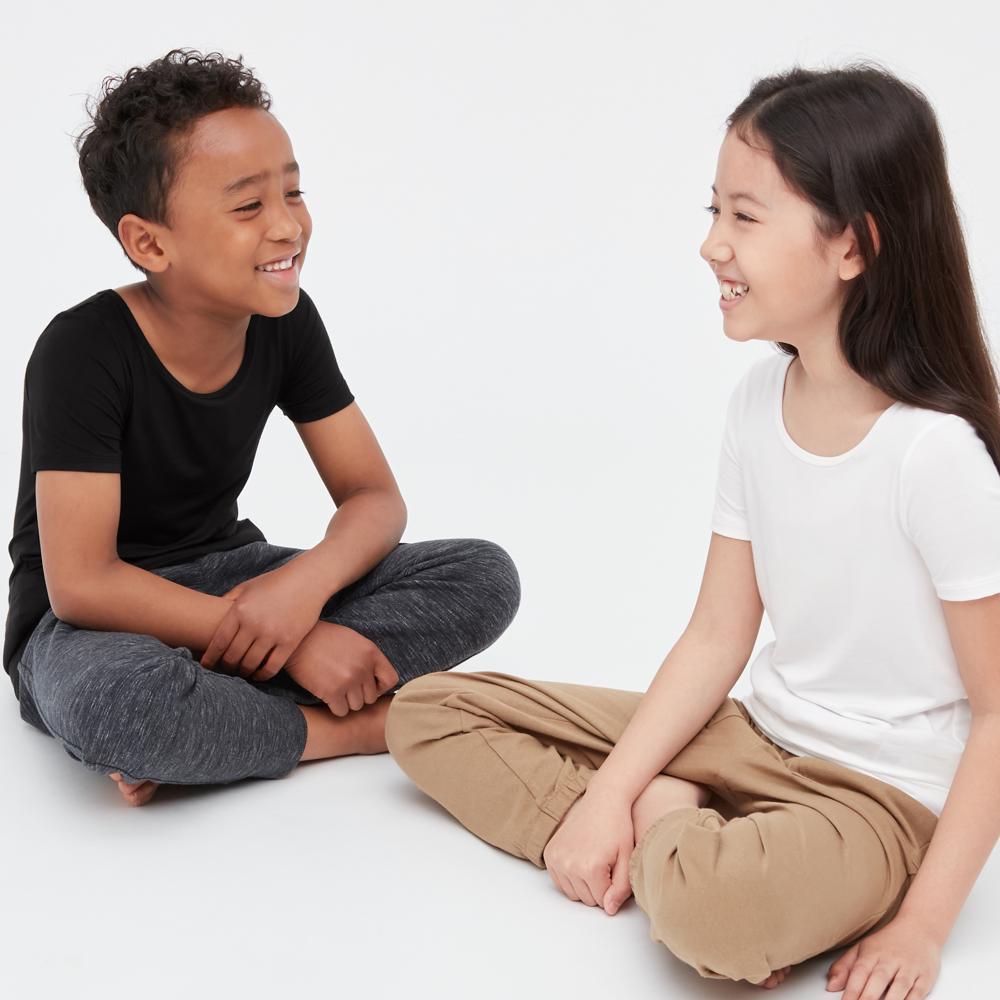 Uniqlo KIDS Heattech  Neck  Short Sleeve