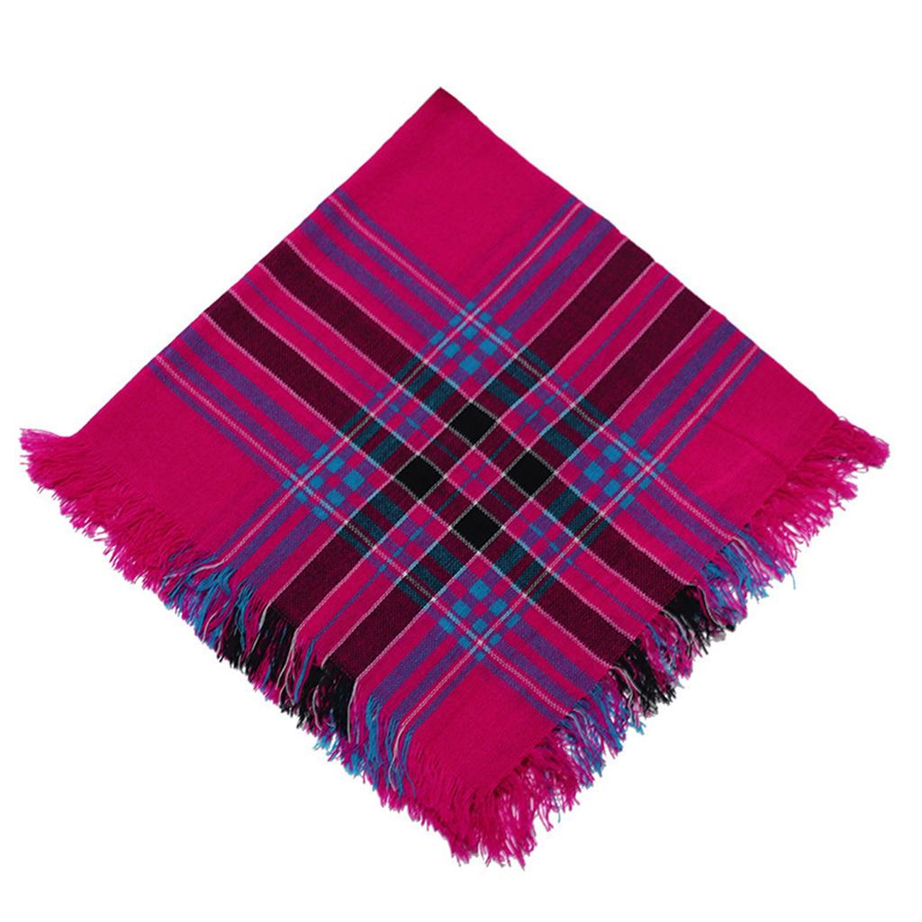 Multiuse Plaid Scarf Shawl Wrap Soft Breathable Bandana for Urban Women Fashionable and Comfortable for Various Ages