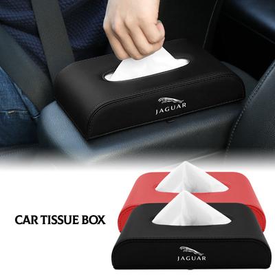 Car Armrest Tissue Box Center Console Tissue Case Car Accessories For XF XE XJ F-Pace X-Type S-Type F-Type E-Pace I-PACE XK
