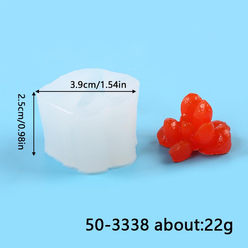 Succulents Candle Silicone Mold 3D Cactus Succulent Plants Soap Aroma Plaster Cement Craft Ornament Making Mold Home Decor