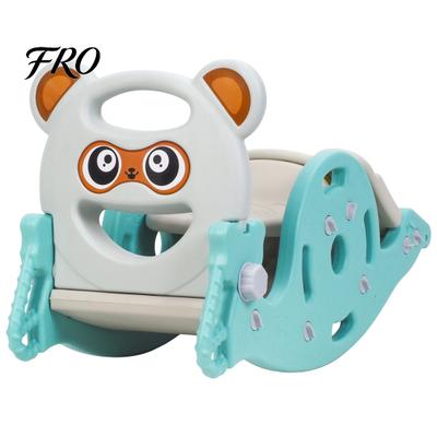 Combination Slide 4-in-1 Kids Rocking Toy, Portable for Children, Horse Long with Basketball Hoop, Convertible Freestanding Age 1-6 Boys And