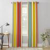 Bunte Streifen Luxus Fenstervorhang für Wohnzimmer Schlafzimmer Heimdeko Küche für Fensterdraperien