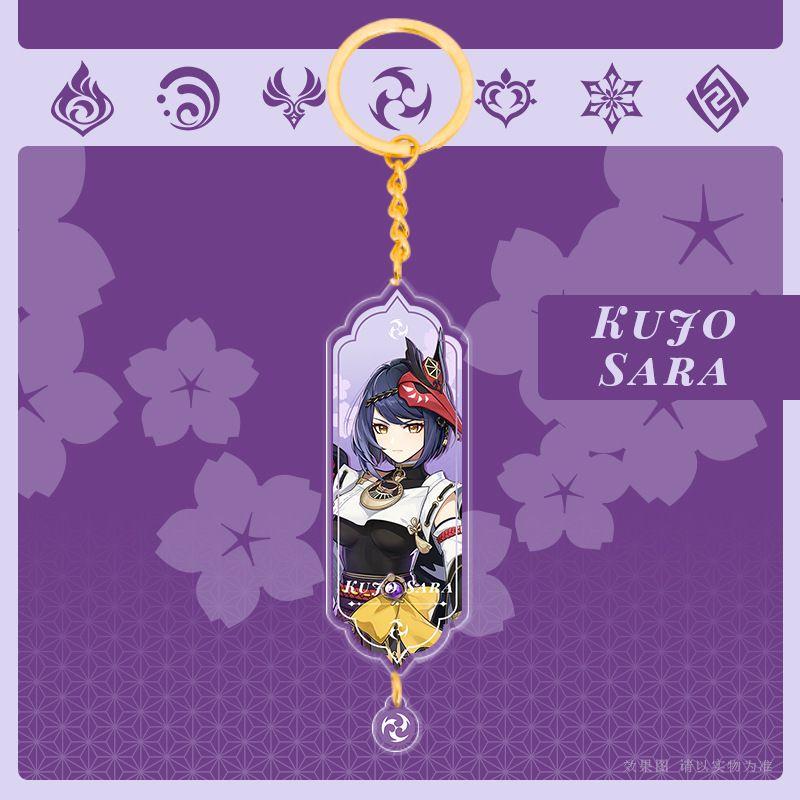 Genshin Impact Akrylowy Dwustronny Brelok Kreskówkowy Brelok