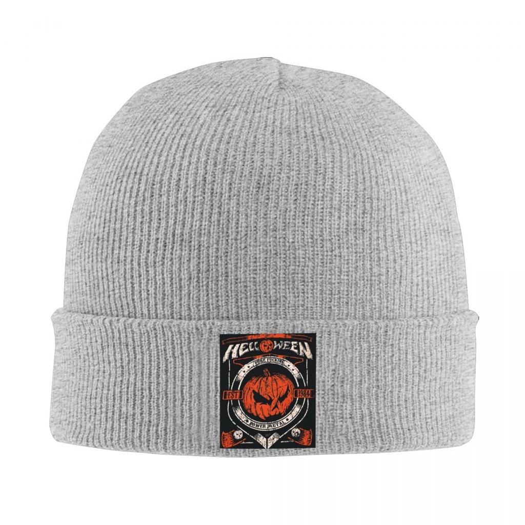 Helloween Rock Band Warm Knitted Cap Winter Knit Bonnet Hat Skullies Beanies Hip Hop Caps for Unisex