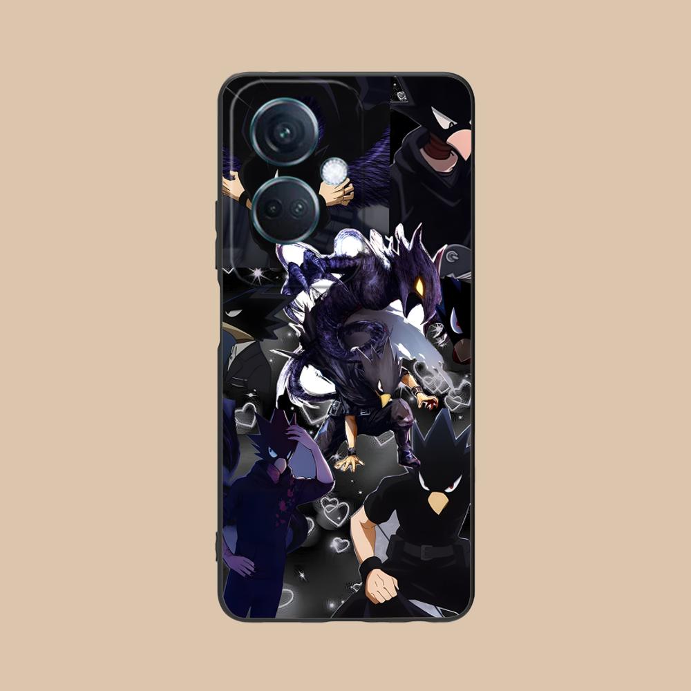 MHA Tokoyami Mobile Phone Case for OPPO Reno 14 13 12 11 10 9 8 7 6 5 F T Pro 5G Colorful Printing Cover Luxury Cellphones Cover