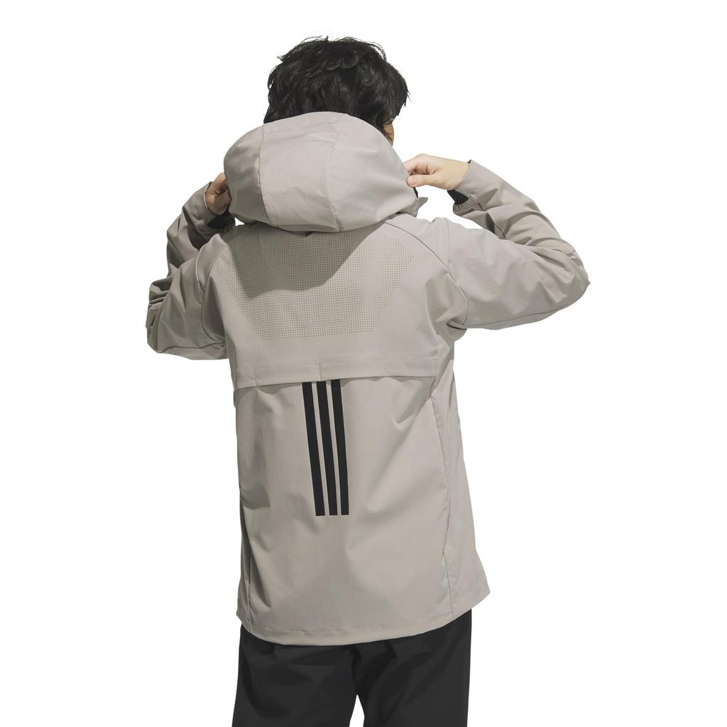 Adidas Premium Active Regular Fit Stretch Woven Hoodie Putty Beige Sizes Men's Full-Zip KQD65, (JM2008), J/XL