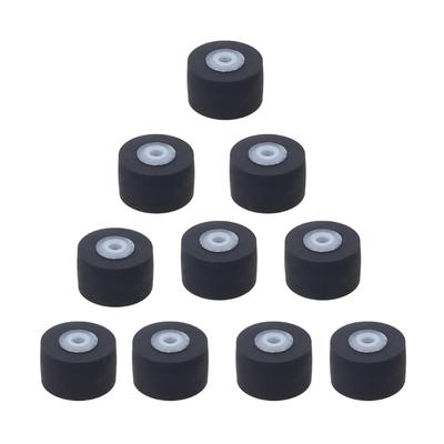 Lot de 10 rouleaux de pincement en caoutchouc pour cassette radio, installation simple, 10-6-1,5 mm
