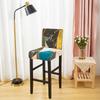 Stretch Bar Stool Covers Stretch Bar Stool Chair Covers, Counter Height Chairs Covers for Kitchen Dining Room Cafe Furniture
