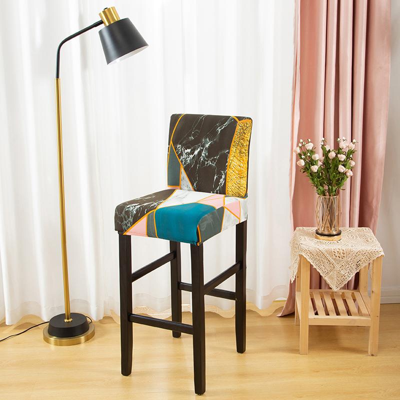 Stretch Bar Stool Covers Stretch Bar Stool Chair Covers, Counter Height Chairs Covers for Kitchen Dining Room Cafe Furniture