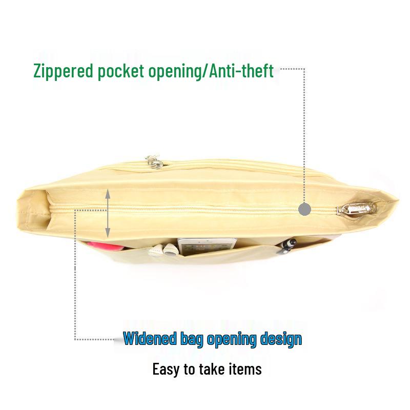 Waterproof Double-Layer Oxford Cloth Large Capacity Makeup Bag with Inner Storage