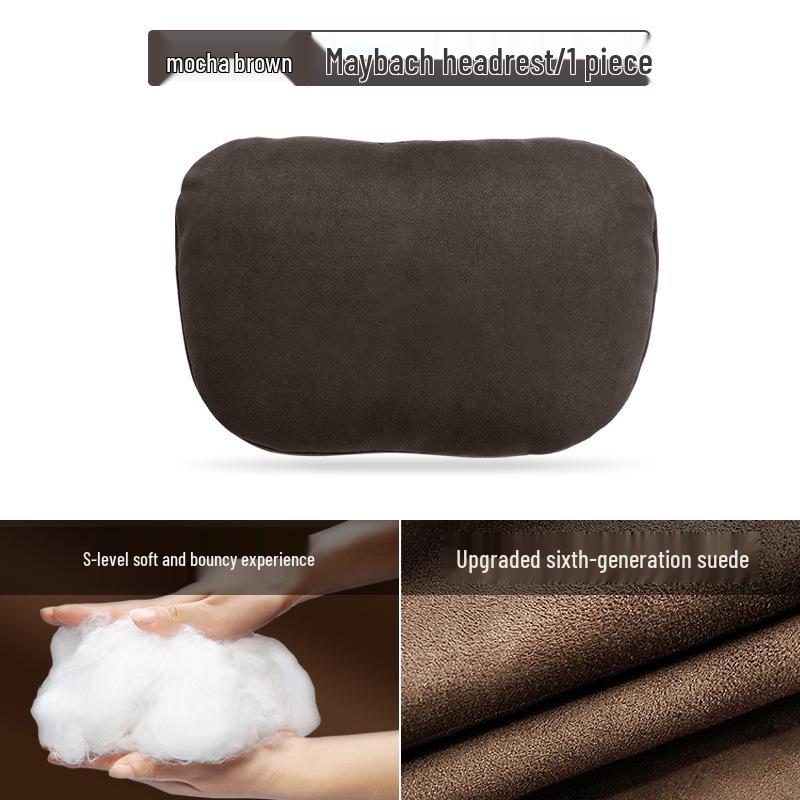 Mercedes-Benz & Maybach S-Class Suede Neck & Lumbar Support Cushions for Headrests - Drop Shipping Available