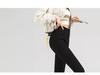 Women's 2025 High-Waisted Black Leggings - Elastic, Tight, Pencil Style for Spring