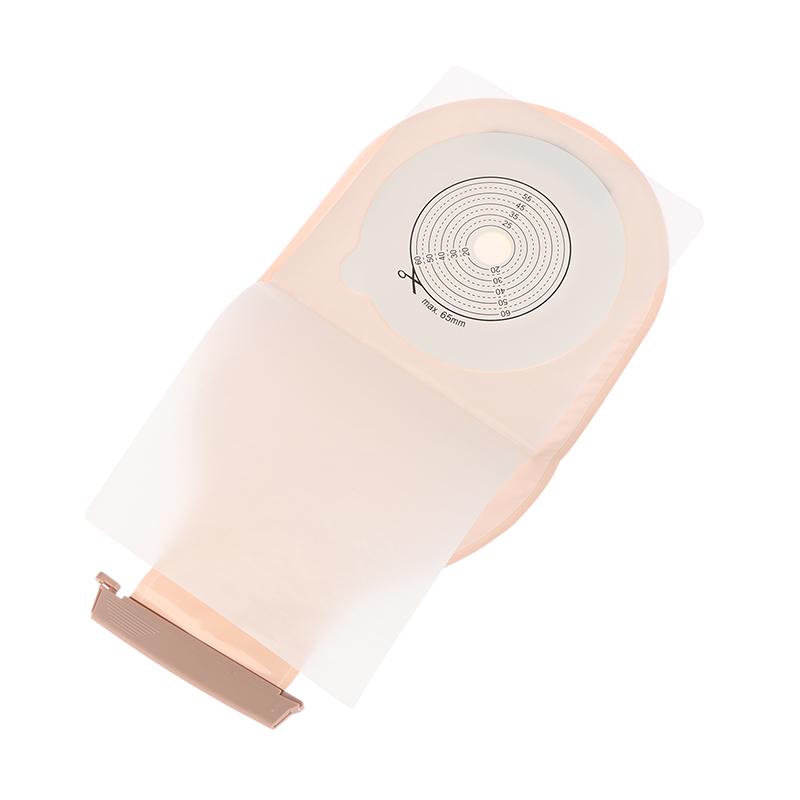 1/10Pcs Colostomy Bags Hole One-Piece Drainable Ostomy Bags Stoma Care Pouch With Clips Closure Colostomy Bag Prevent Leakage