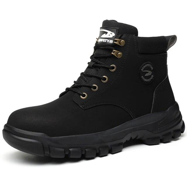 

Водонепроникні чоловічі черевики Захисне взуття Чоловічі непробивні робочі черевики Захисні черевики зі сталевим носком Чоловічі непорушні захисні черевики Зима 48 чорний