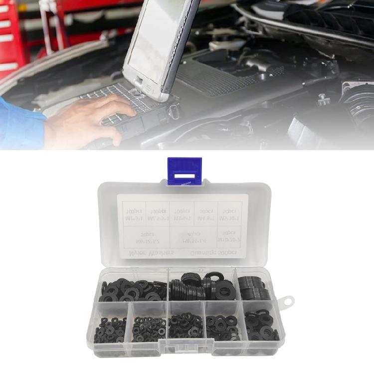 Pack of 500 Plastic Washers Washers Black Nylon Spacer Sleeves Plastic Washers