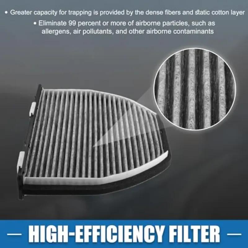2pcs for Mercedes-Benz W204 W212 2128300318 Car Cabin Air Filter Cooling System