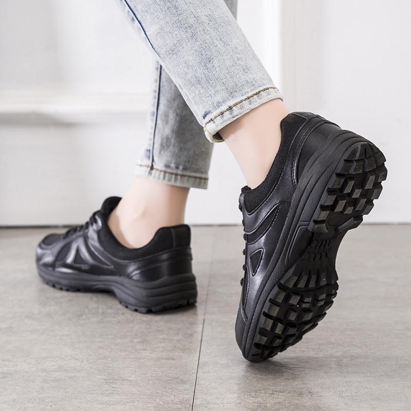 Four Seasons Large Size Men's and Women's Same Solid Color Outdoor Training Sneakers Men's Non-slip and Wear-resistant Work Shoes