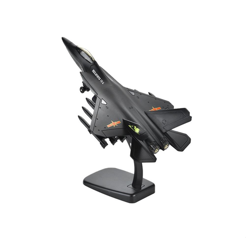

Diecast Fighter Aircraft Toy Pullback & Go Jet Plane Toy Aviao Plane Model Birthday Gift J31 black