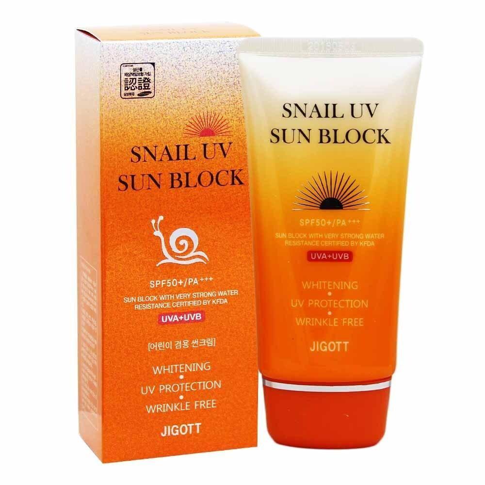 Jigott Snail UV Sunblock Cream BUQJYSGI 70ml SPF50+ PA+++