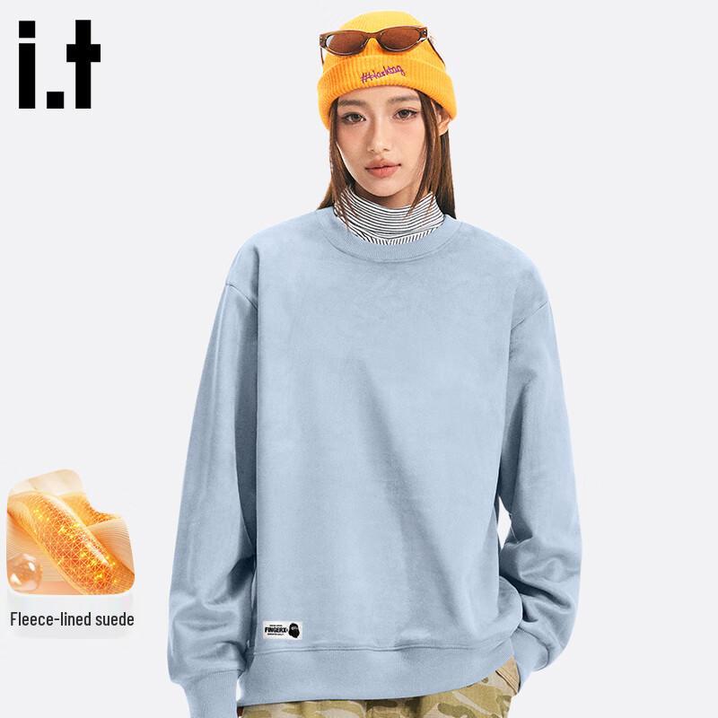 Fingercroxxit Men's Fleece Suede Sweatshirt