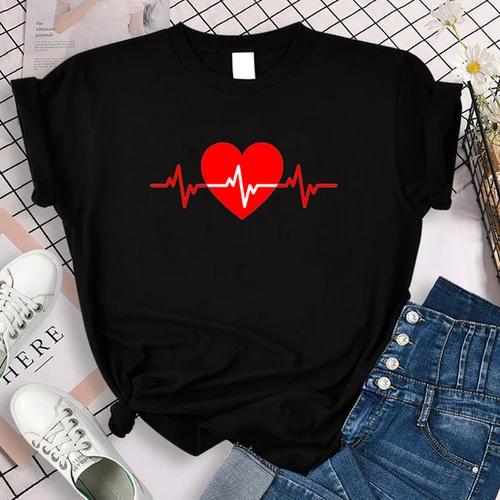 Than Heart Tshirt Harajuku Style Fashion Than Heart Love Simple Fashion Loose Tshirt Unisex Ins Tops Tee