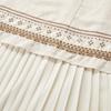 Women's Ethnic Embroidered Linen Blend Sleeveless Dress