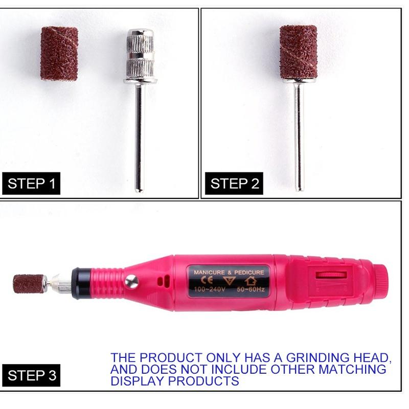 100pcs Bands Polishing Milling Machine Accessories Nail Art Sanding Tool 80''/120''/180" UV Gel Acrylic Polish Remover Bits F