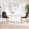 Vidaxl Dining Chairs, 2 Pcs, Black, Upholstered In Velvet