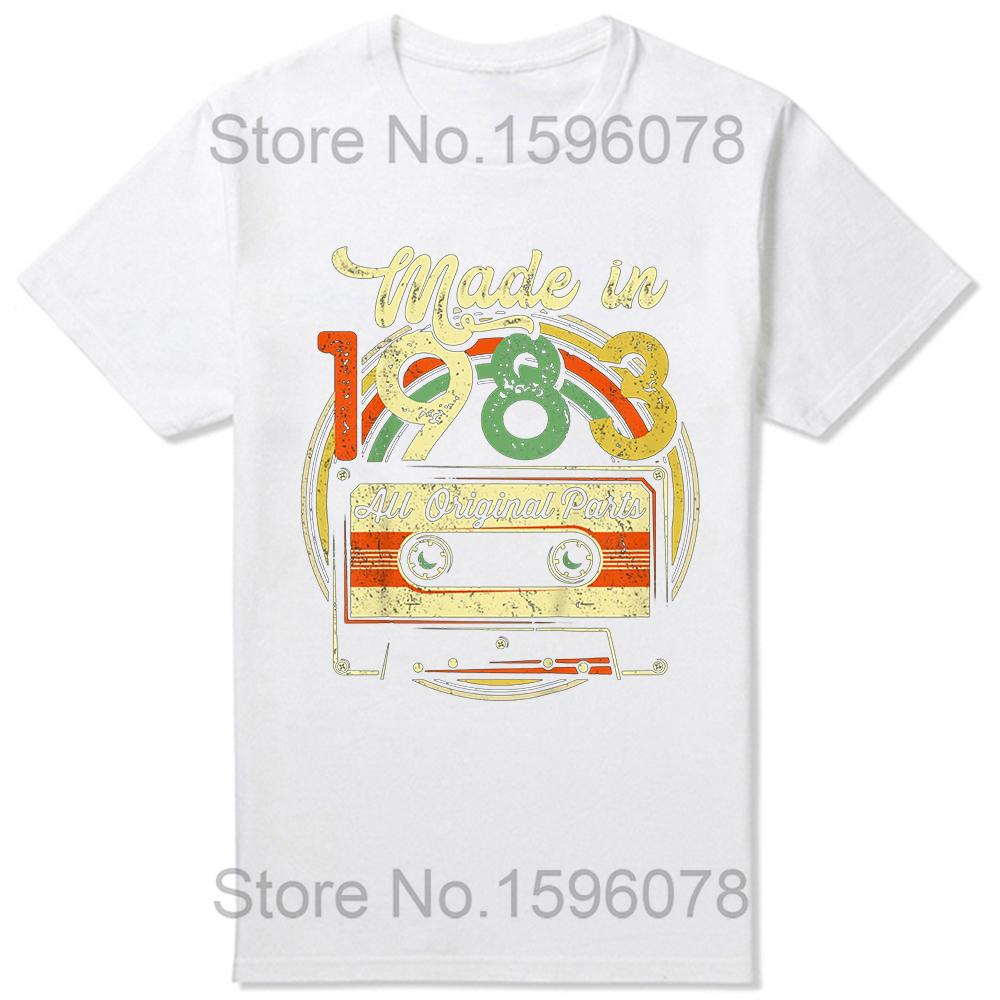 Made In 1983 Limited Edition Birthday Gift T-Shirt for Men Cotton T Shirts 41 Years Old Short Sleeve Tee Shirt Gift Idea Tops