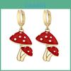 Chic Alloy Fashionable Geometric Mushroom Earrings For Women Summer 2022