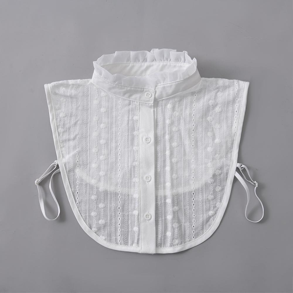 New autumn and winter collection with versatile interior fake collar decoration, ruffle edge stand collar, pure cotton decoratio