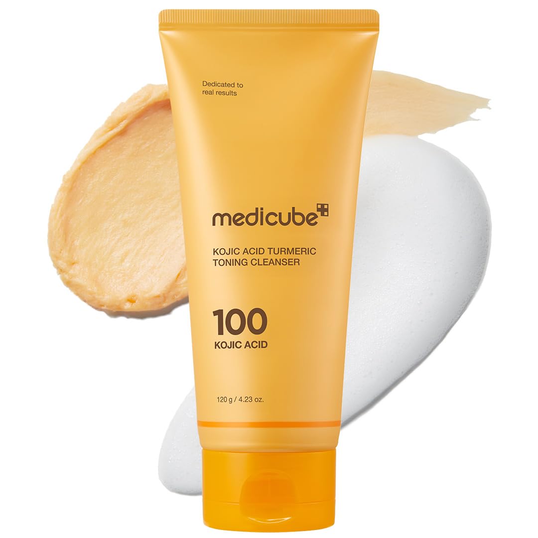 Medicube Kojic Acid Vita Cleanser: Facial Cleanser, Cleansing, Kojic Acid, Turmeric Vitamin, Niacinamide, Clear Skin Care, Brighter Skin, Beautiful