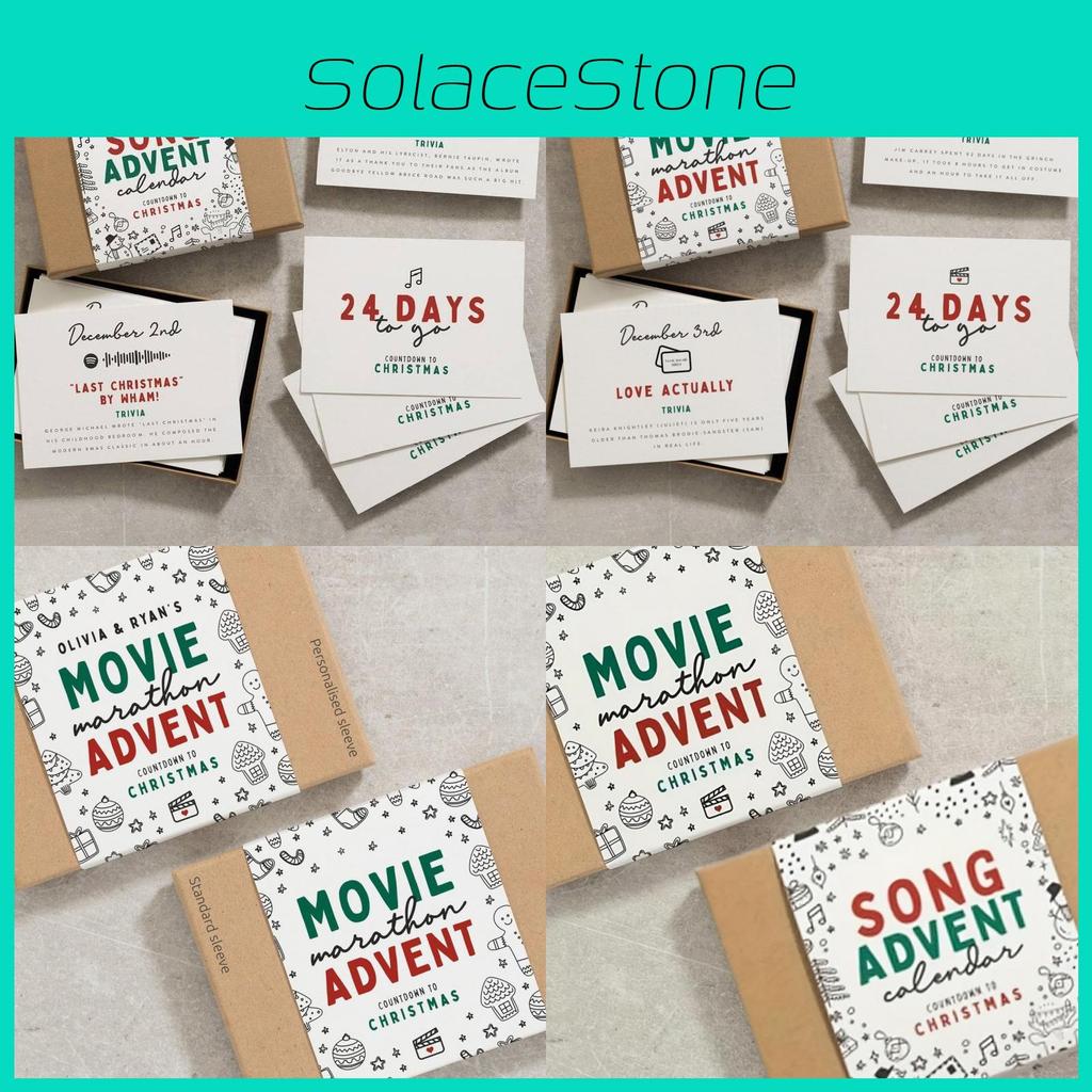 Christmas Advent Calendar Card With 24 Day Countdown For Holiday Celebrations