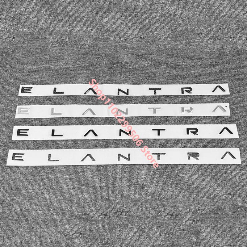 Car Taigate 3D Letter Logo Sticker Trunk Nameplate Decoration Badge Decal Emblem For ELANTRA 2021 2022