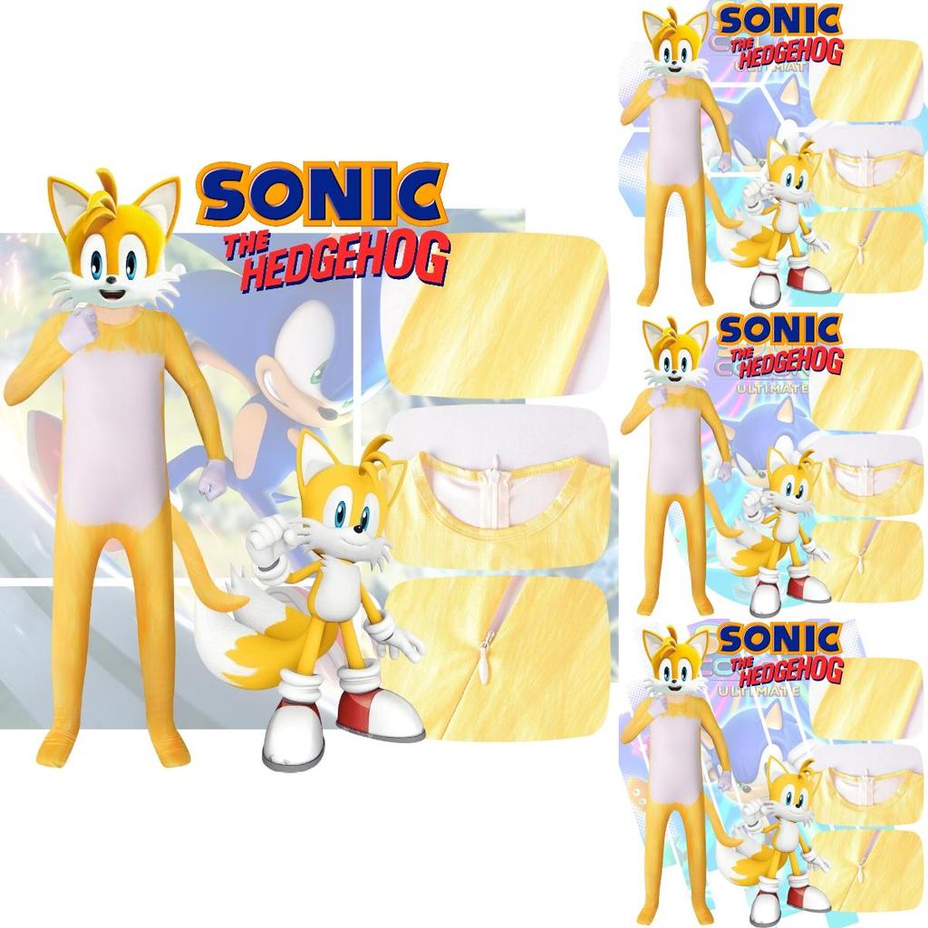 Tenue Cosplay Pour Enfants Thème Renard Sonic Style Européen Et Américain Tissu Doux Soie de Lait