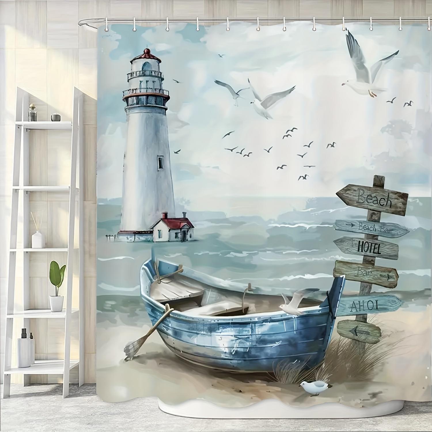

Underwater World Turtle Bathroom Shower Curtain Ocean Theme Pattern With 12 Hooks Modern Bathroom Decorative Shower Curtain W60H190(CM)-1 Pcs